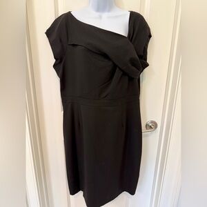 NWT J. Crew Wool Crepe Lined Black Dress Size 16